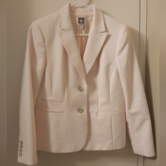 Anne Klein Size 8P Suit Sepadates Light Pink Blazer Jacket - Picture 1 of 6